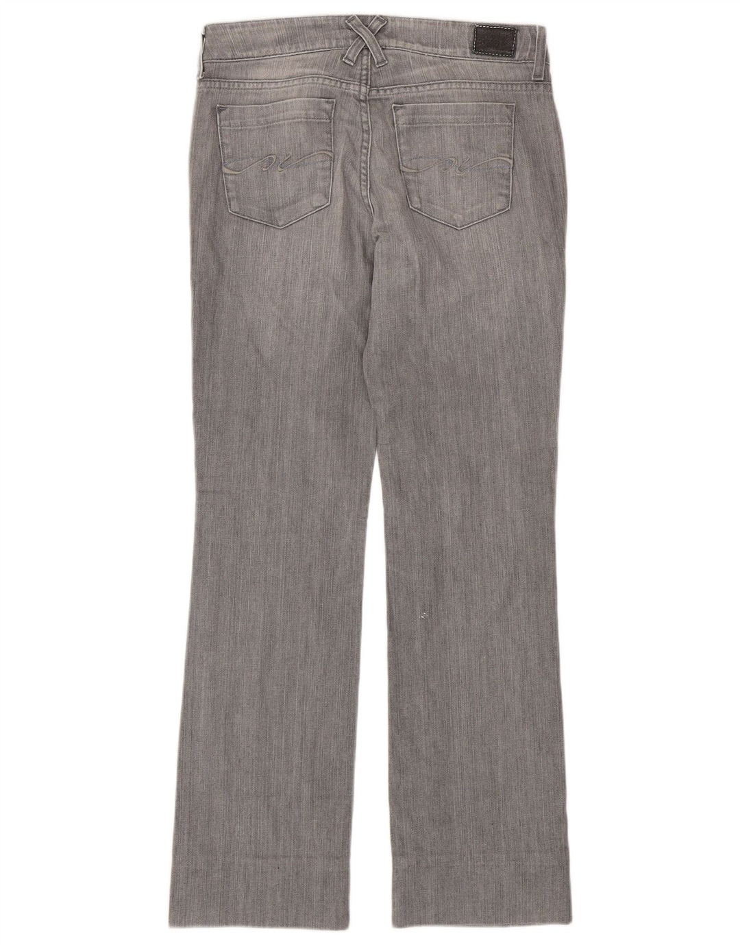 TOMMY HILFIGER Damen Straight Jeans W28 L30 Graue Baumwolle