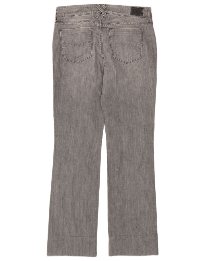 TOMMY HILFIGER Damen Straight Jeans W28 L30 Graue Baumwolle