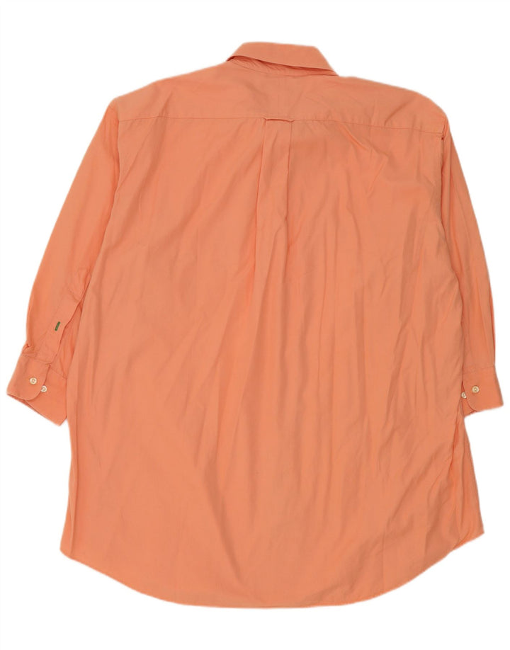 Tommy Hilfiger Herren-Hemd, groß, Größe 17, XL, Orange