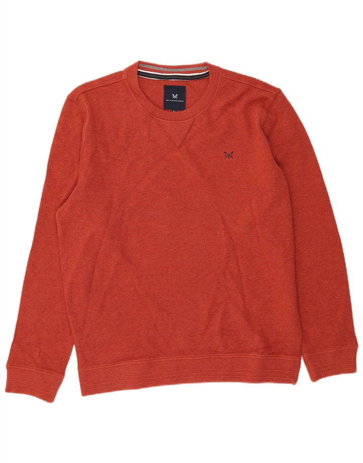 Crew Clothing Herren Sweatshirt Pullover XL Orange Baumwolle