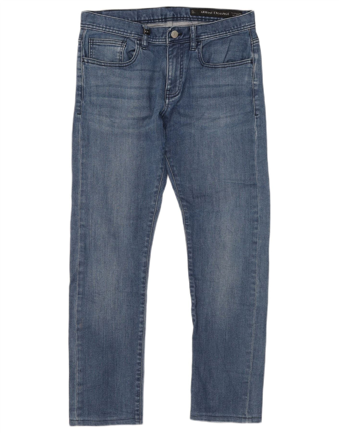 ARMANI EXCHANGE Herren Slim Jeans W31 L28 Blaue Baumwolle