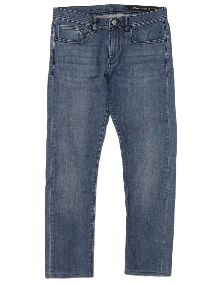 ARMANI EXCHANGE Herren Slim Jeans W31 L28 Blaue Baumwolle