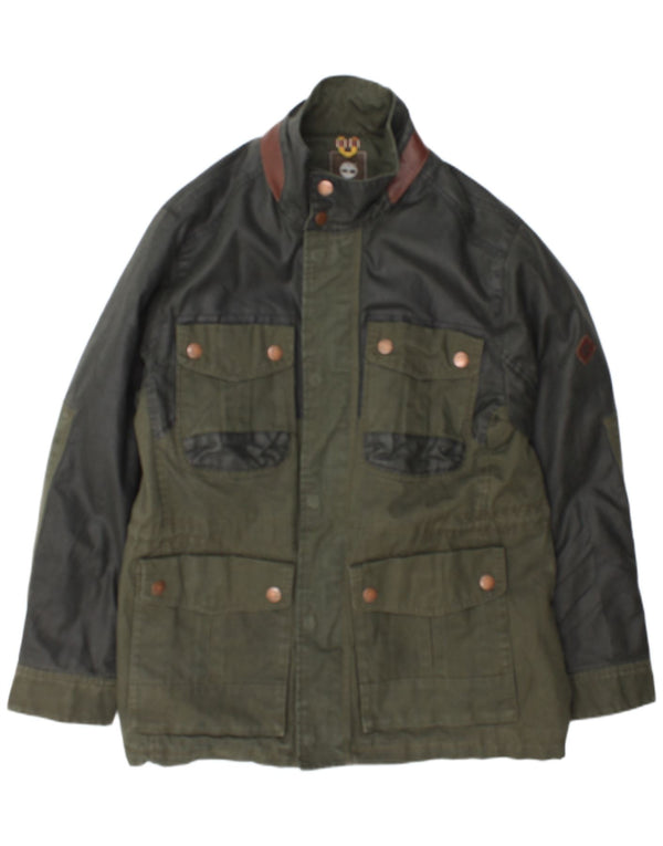 Timberland Herren Earthkeepers Utility Jacke UK 44 2XL Grüner Farbblock