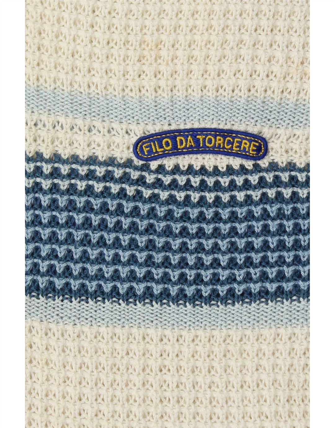 Vintage Herren-Pullover mit V-Ausschnitt, groß, weiß, Farbblock