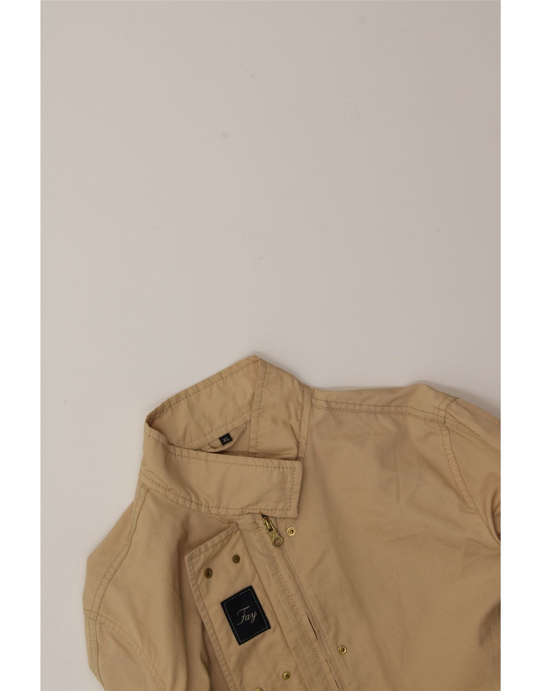 FAY Womens Windbreaker Jacket UK 18 XL Beige Vintage Fay and Second-Hand Fay from Messina Hembry 