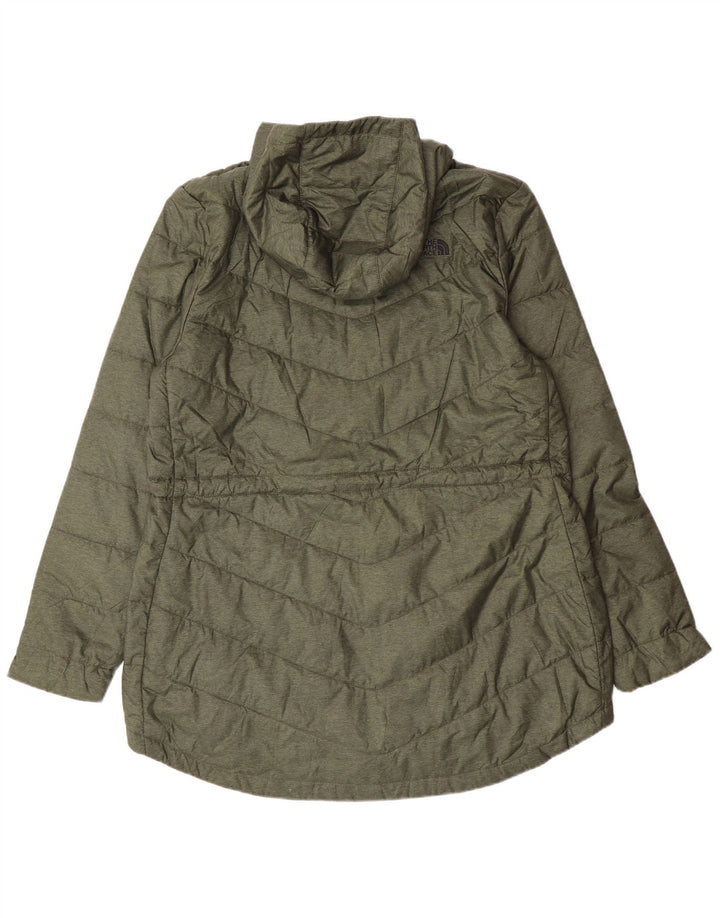 The North Face Damen Kapuzenmantel, gepolstert, UK 18, XL, Khaki, Polyester, modern