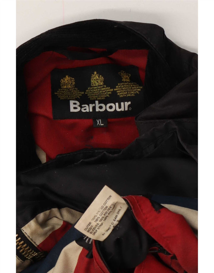 Barbour Herrenjacke aus gewachster Baumwolle, UK 42 XL, Schwarz