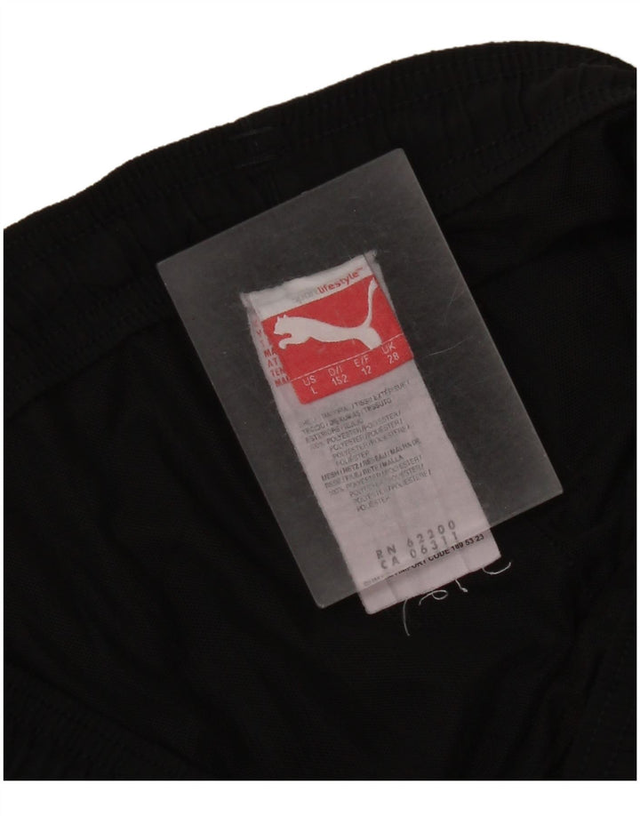Puma Boys Graphic Sport Shorts 11–12 Jahre, schwarzes Polyester