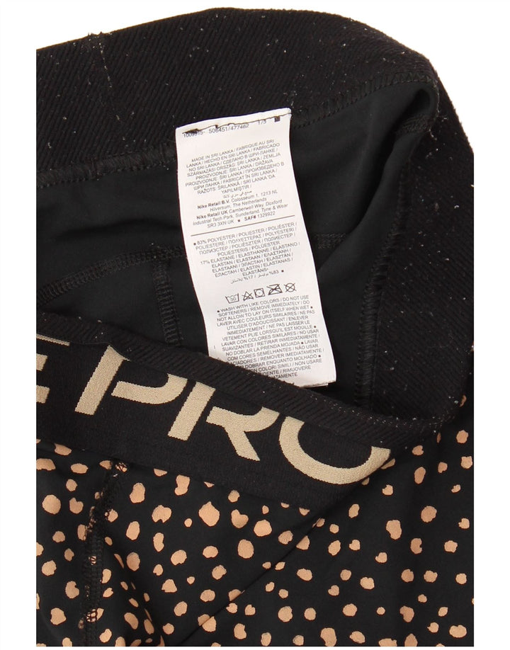 NIKE Capri-Leggings mit Grafik für Damen, UK 12, Mittelschwarz geflecktes Polyester