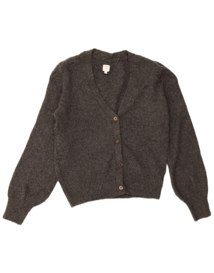 John Lewis Damen-Cardigan-Pullover UK 10 Small Grau gefleckte Wolle