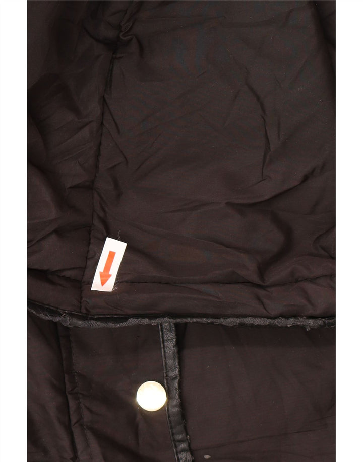 Zara Damen-Kapuzenjacke, wattiert, UK 16, Größe L, Schwarz, Polyester, Winter
