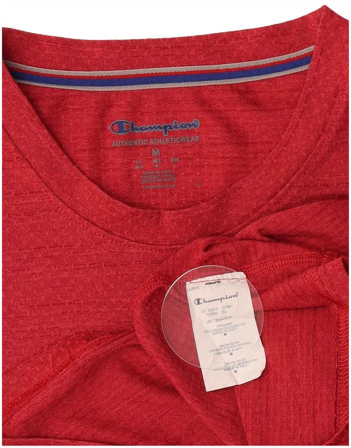 Champion Herren T-Shirt Top Mittelrotes Polyester