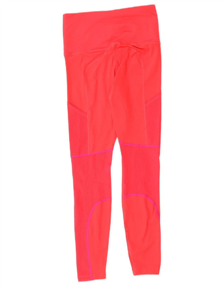 NIKE Damen Dri Fit Leggings UK 8 Small Rot Polyester