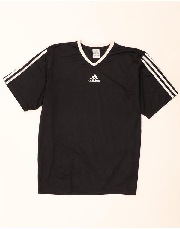 Adidas Herren T-Shirt Top Medium Schwarz Polyester
