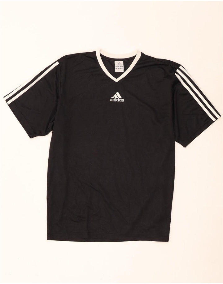 Adidas Herren T-Shirt Top Medium Schwarz Polyester