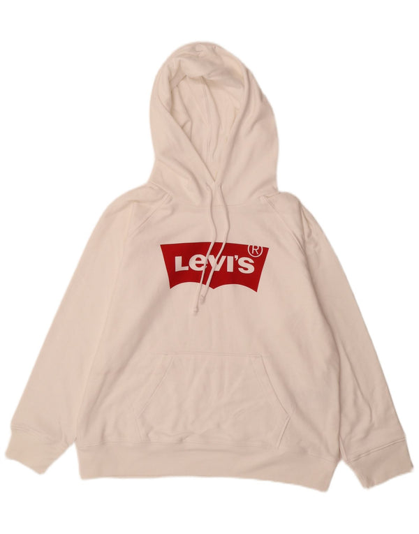Levi's Herren-Kapuzenpullover mit Grafik, mittelweiße Baumwolle