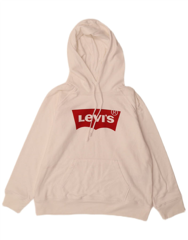 Levi's Herren-Kapuzenpullover mit Grafik, mittelweiße Baumwolle