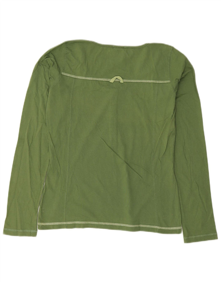 Champion Damen Heritage Fit Top Langarm UK 12 Mittelgrün