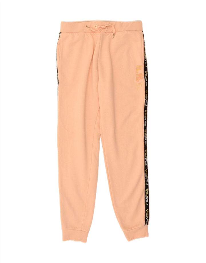 FILA Womens Graphic Tracksuit Trousers Joggers Medium  Pink Colourblock Vintage Fila and Second-Hand Fila from Messina Hembry 