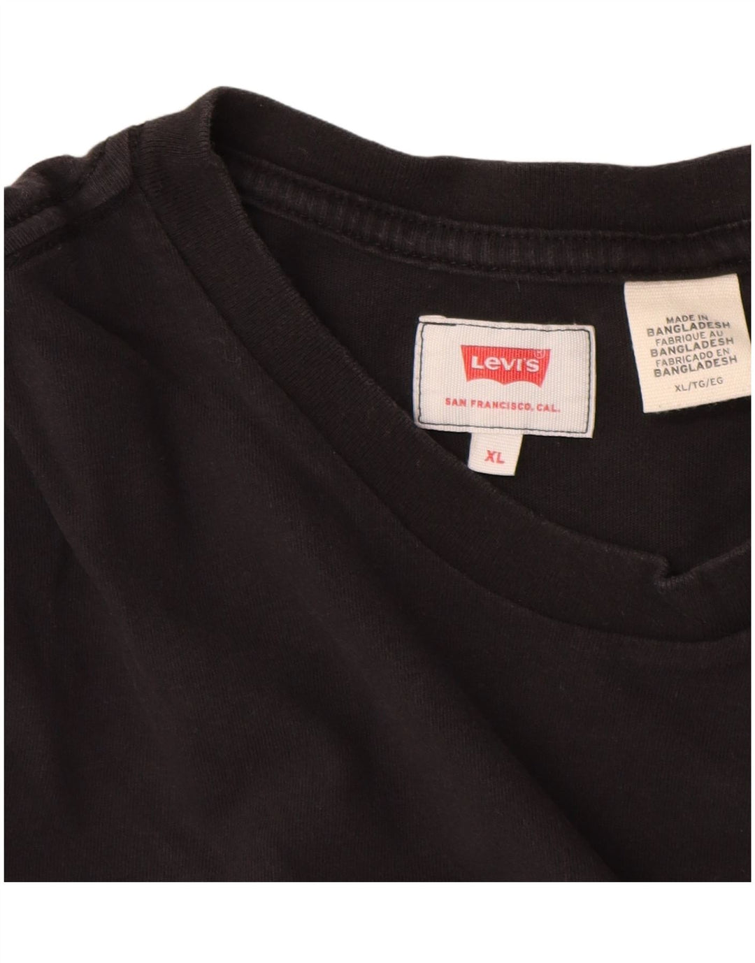 Levi's Herren T-Shirt Top XL Schwarz