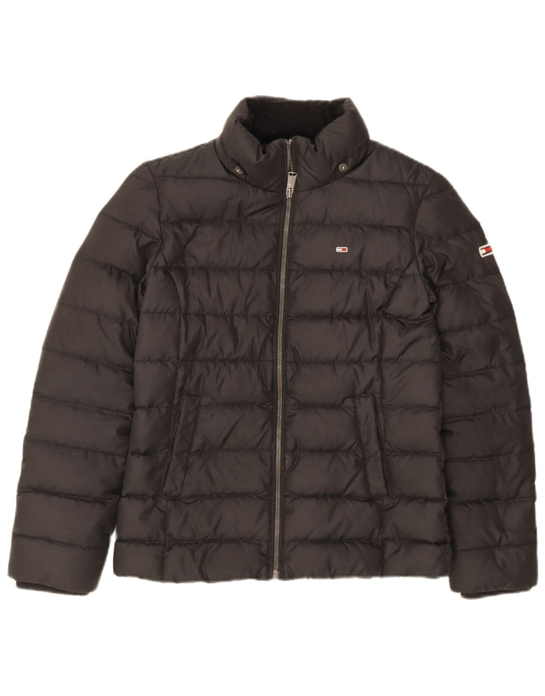 Tommy Hilfiger Herren Wattierte Jacke UK 36 Small Schwarz Polyester