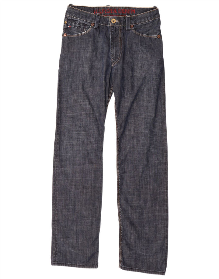 TOMMY HILFIGER Herren Straight Jeans W30 L34 Marineblaue Baumwolle