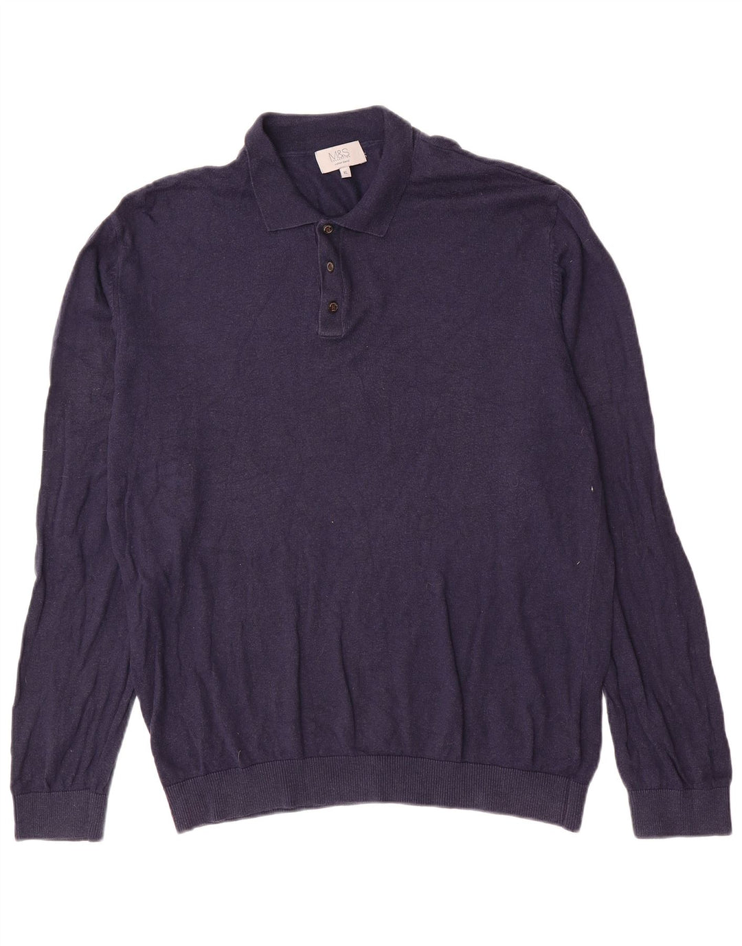 Marks & Spencer Herren-Pullover mit Rollkragen, XL, Marineblau
