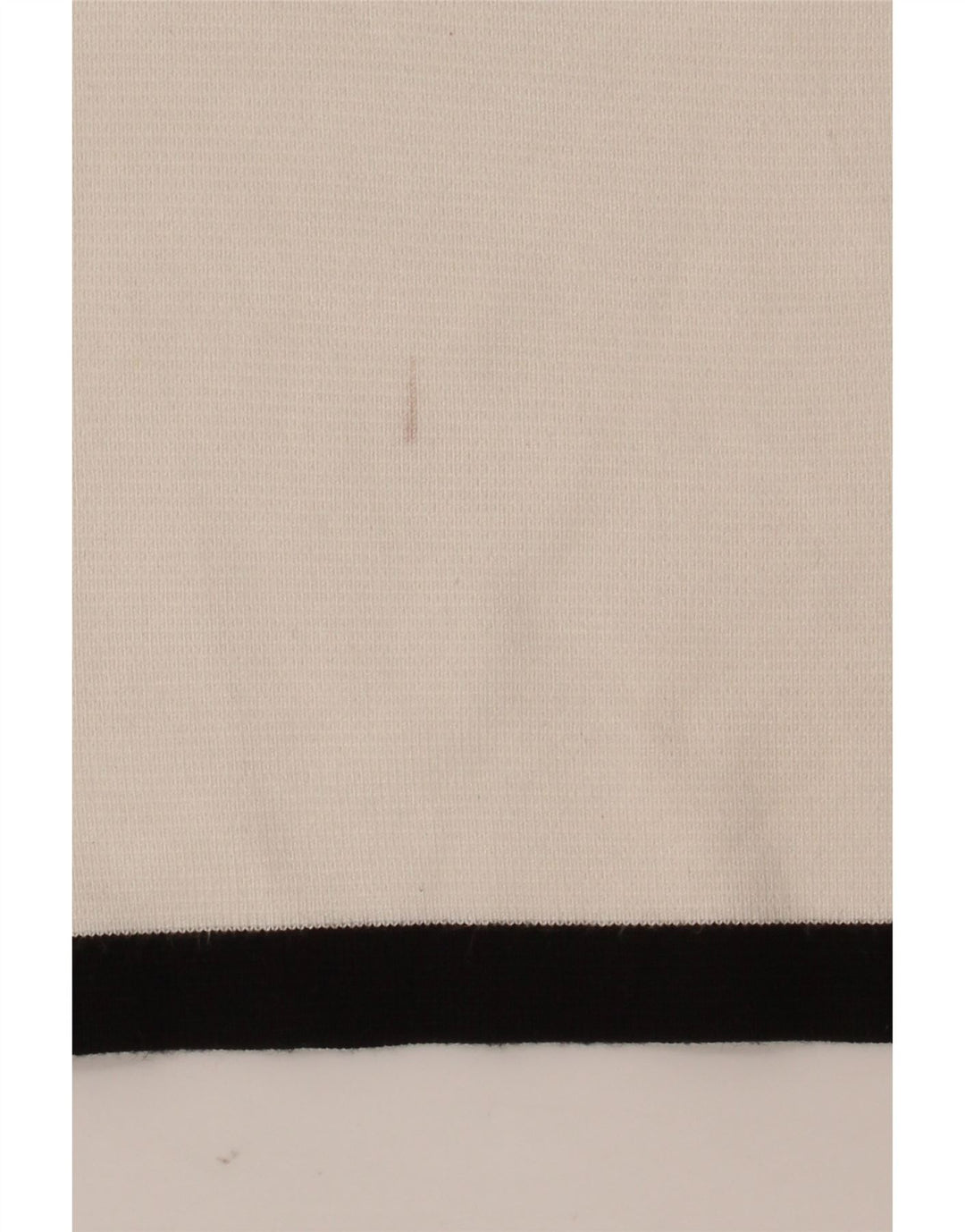Zara Damen Crop T-Shirt Top UK 12 Mittelweiß Farbblock