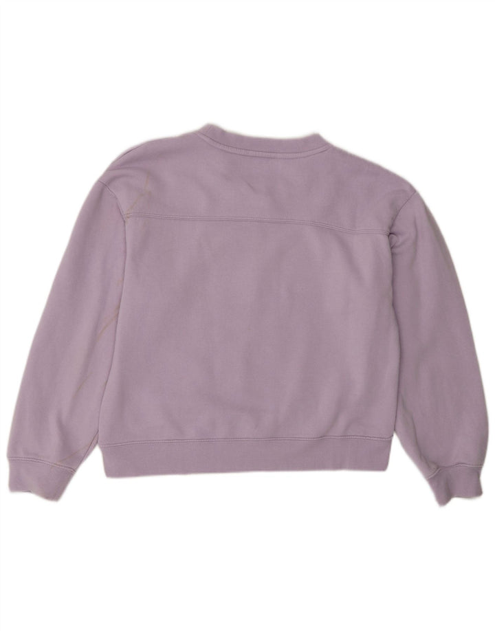 Zara Damen Sweatshirt-Pullover UK 14 Medium Lila