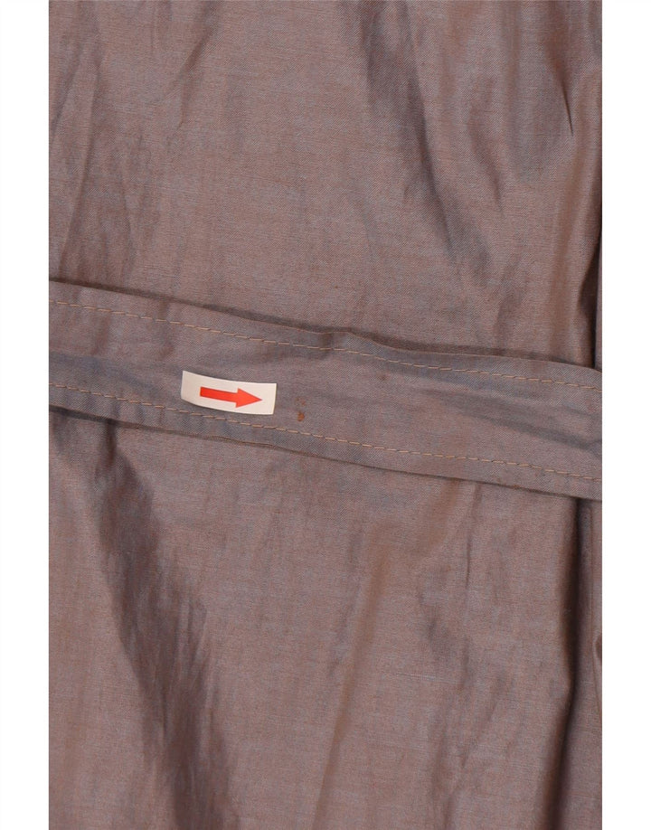 Vintage Damen Mantel IT 46 Große braune Baumwolle