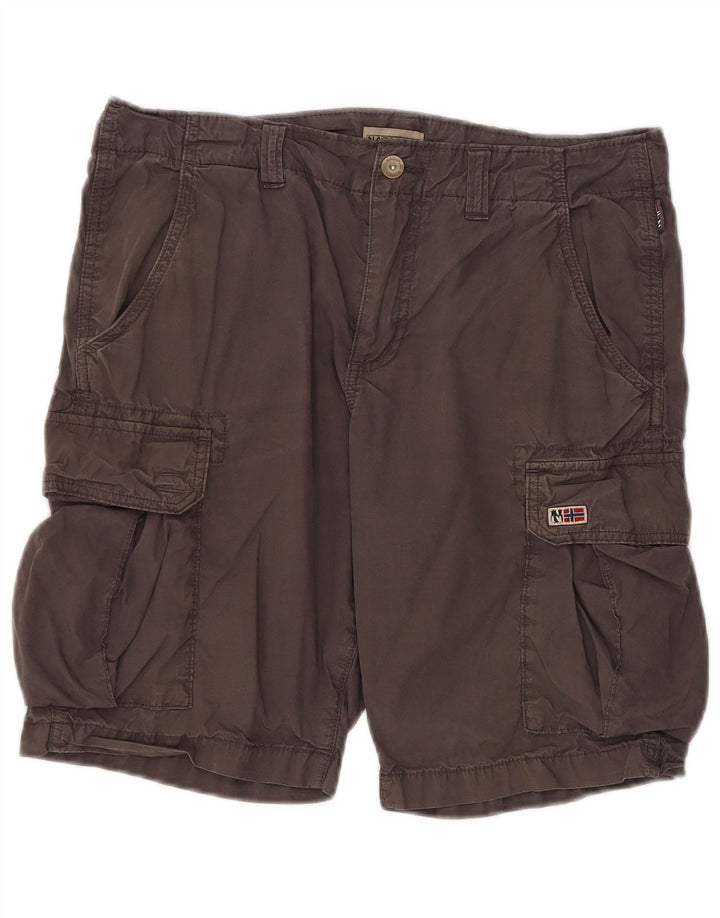 Napapijri Herren Cargoshorts W31 mittelgraue Baumwolle