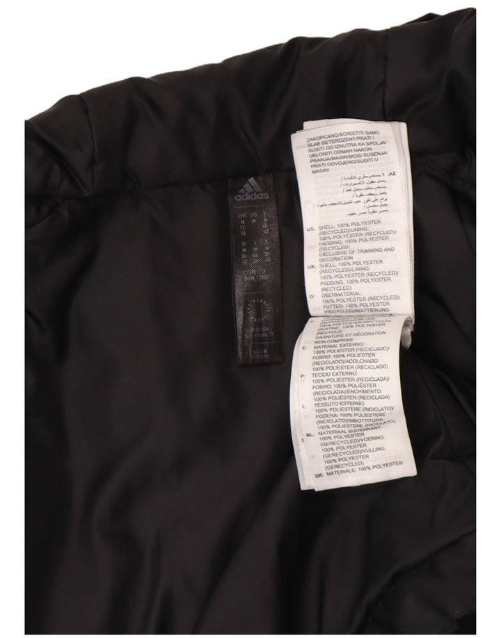 Adidas Damen Kapuzenjacke, gepolstert, UK 12/14, mittelschwarz, Polyester