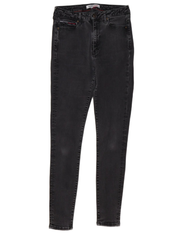 Tommy Hilfiger Damen Super Skinny Jeans W29 L32 Graue Baumwolle