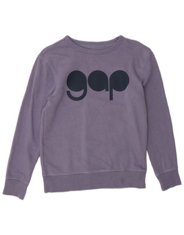 Gap Girls Graphic Sweatshirt Jumper 13-14 Years 2XL Purple Cotton
