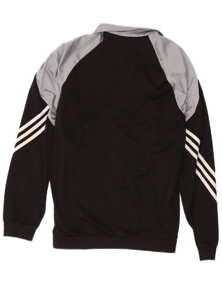 Adidas Herren-Trainingsanzug-Top-Jacke, Mittelschwarzes Colourblock-Polyester