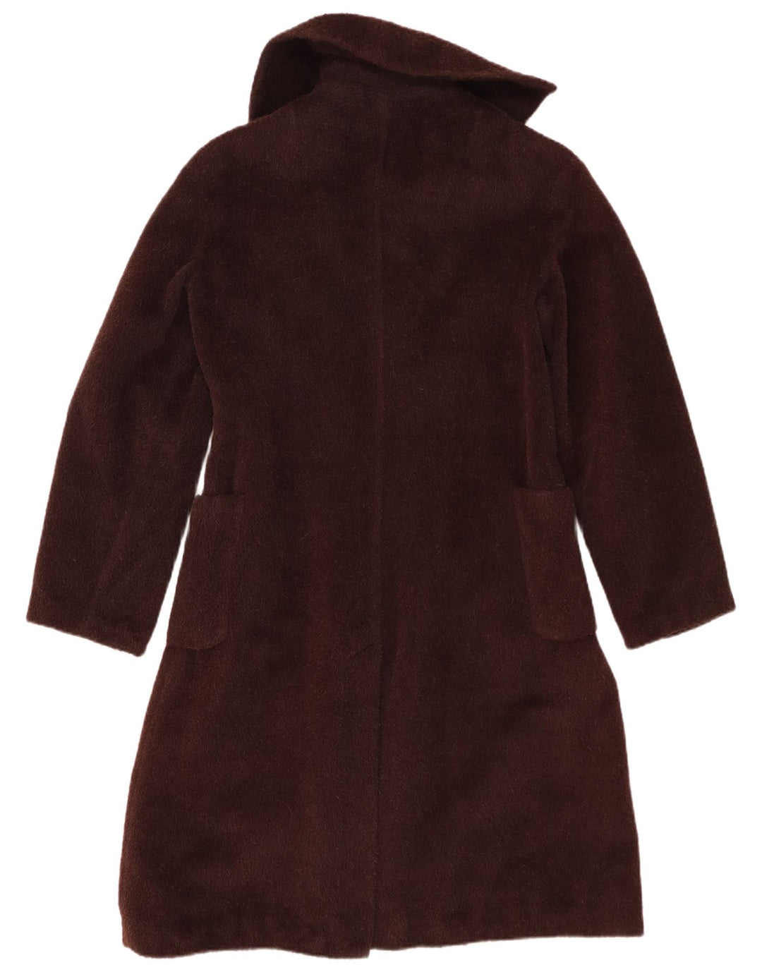 Vintage Damen Kunstfellmantel EU 40 Mittelbraun