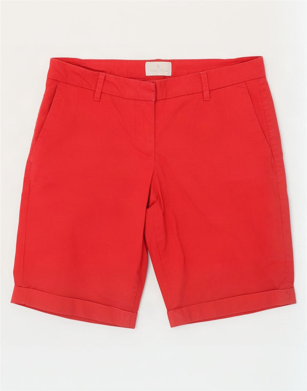 Conte of Florence Damen Chinoshorts IT 42 Medium W30 Rote Baumwolle