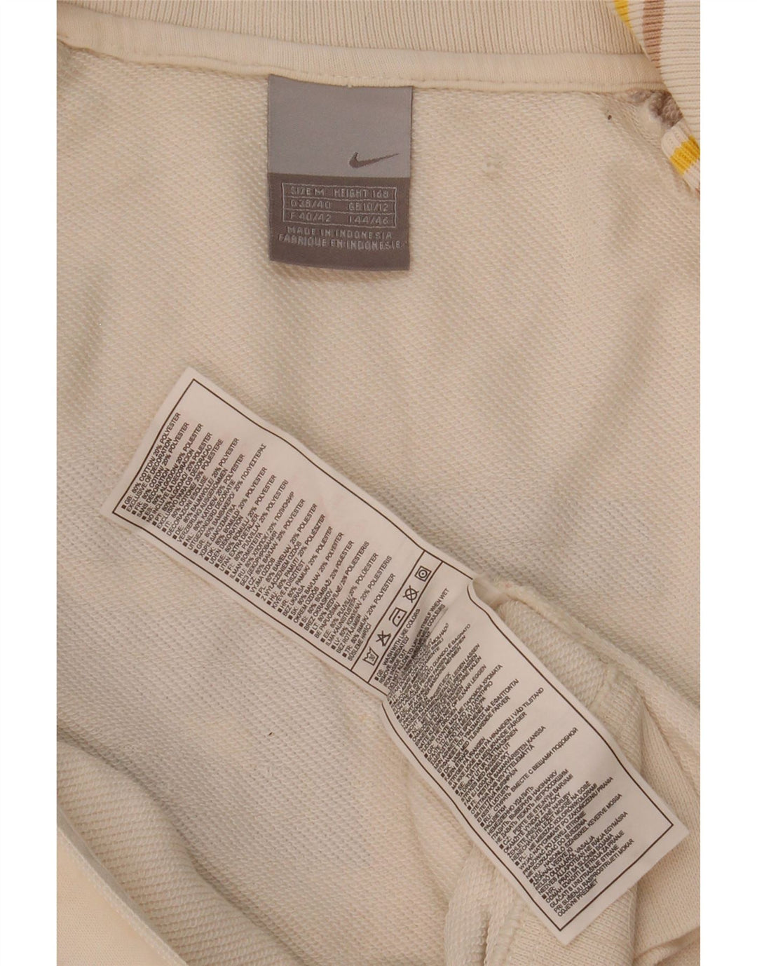 Nike Damen-Trainingsanzugoberteil mit Grafik, UK 10/12, Mittelweiß, Farbblock
