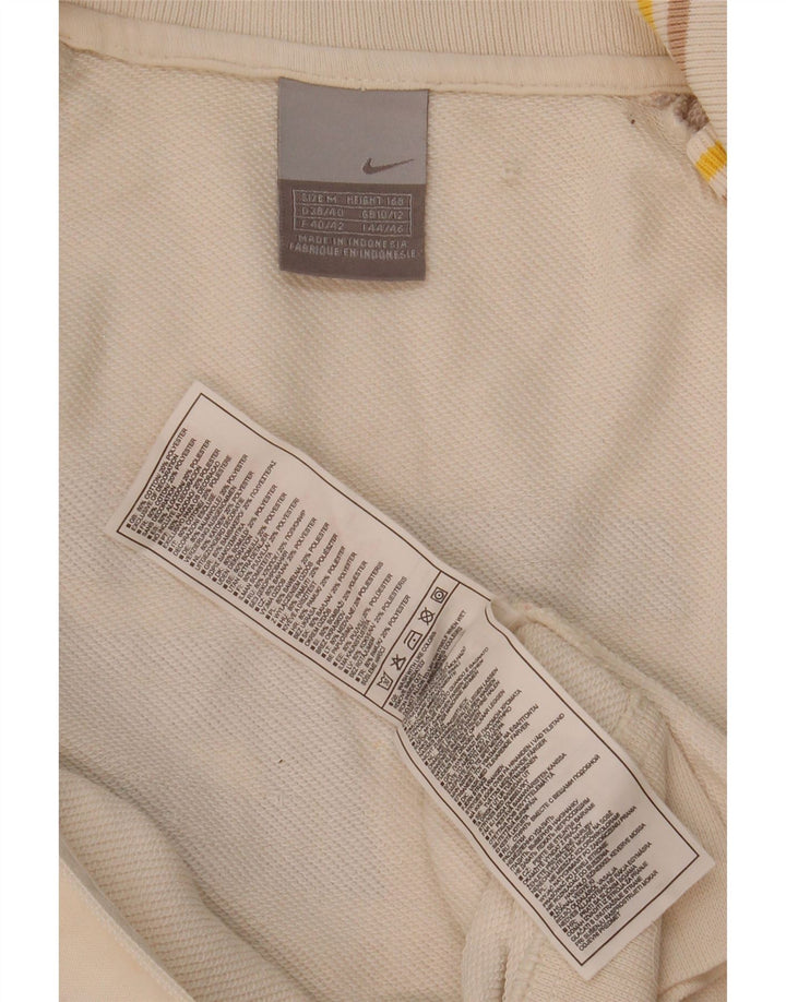 Nike Damen-Trainingsanzugoberteil mit Grafik, UK 10/12, Mittelweiß, Farbblock