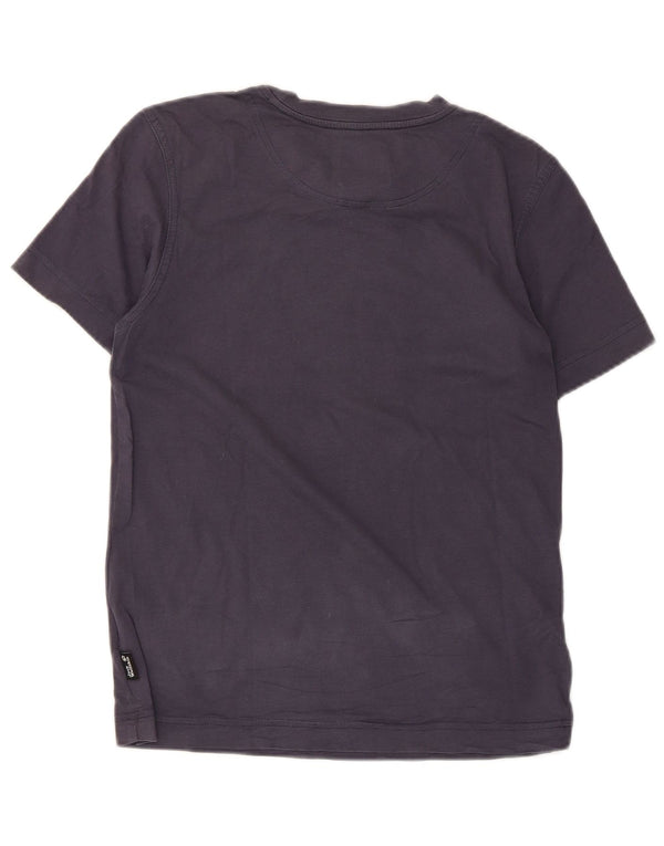 Jack Wolfskin Jungen Grafik-T-Shirt-Oberteil, 11–12 Jahre, marineblaue Baumwolle
