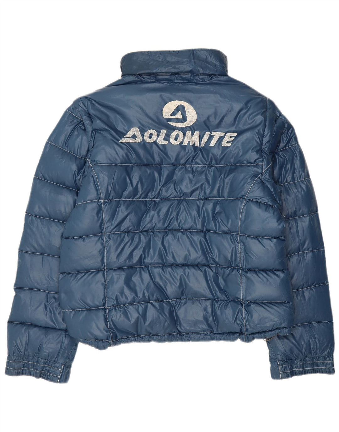 Dolomite Damen Crop Graphic Wattierte Jacke UK 18 XL Blauer Farbblock