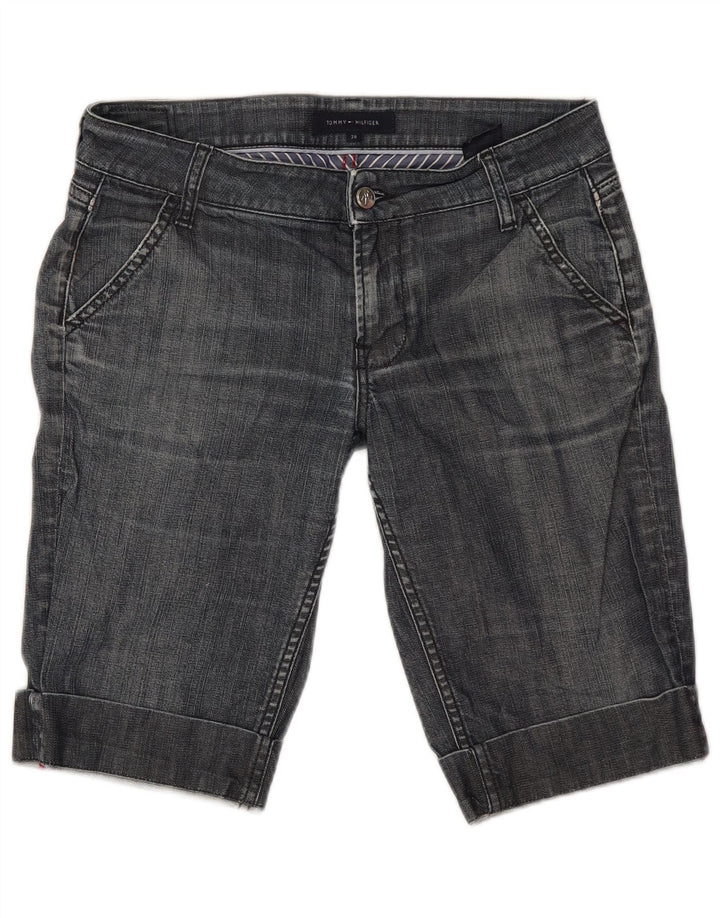 Tommy Hilfiger Damen Bermuda Denim Shorts W28 Mittelblaue Baumwolle
