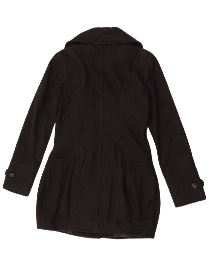 Topshop Damenmantel UK 8 Small Schwarze Wolle