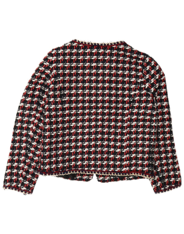Zara Damen-Blazer mit normaler Passform, Gr. 10, klein, mehrfarbig, kariert