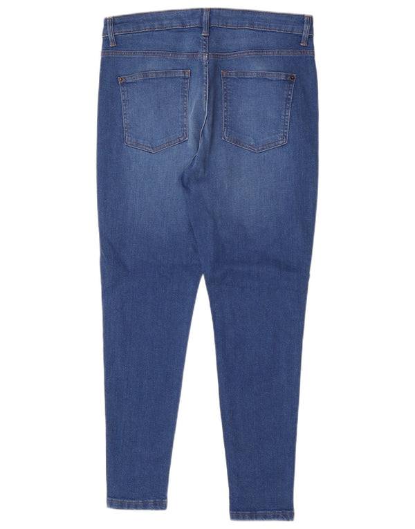 Marks & Spencer Damen Super Skinny Jeans UK 14 Large W32 L27 Blaue Baumwolle