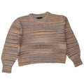 Marks & Spencer Crop-Pullover mit U-Boot-Ausschnitt für Damen, Gr. 14, mittelmehrfarbig
