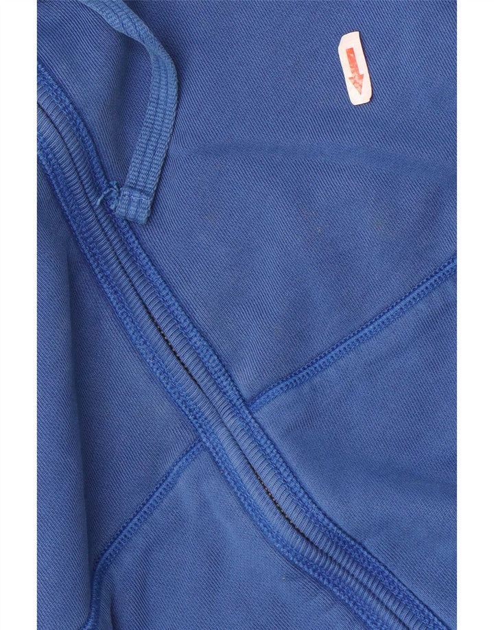 Gap Herren-Kapuzenpullover mit Reißverschluss, mittelblaue Baumwolle