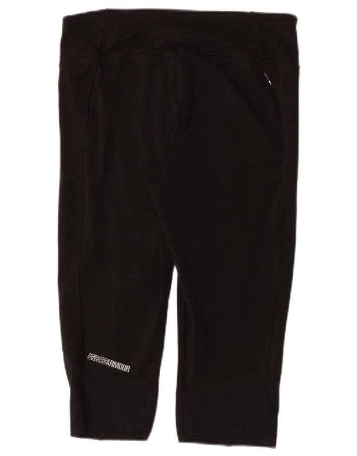 Under Armour Damen Capri-Leggings mit Grafik, UK 14, Größe L, Schwarz, Polyester