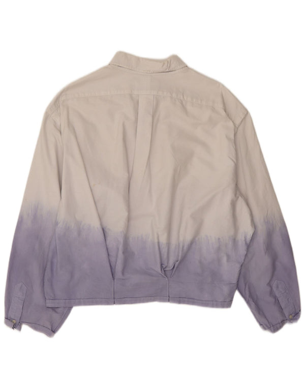 Ralph Lauren Herrenhemd, Größe 17 1/2 XL, weiße Colourblock-Baumwolle