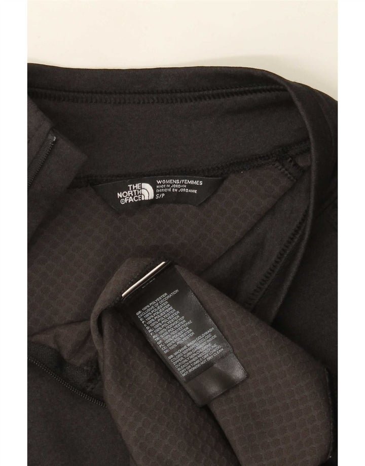 The North Face Damen-Pullover-Trainingsanzugoberteil mit Reißverschluss und Halsausschnitt, UK 10, Größe S, Schwarz